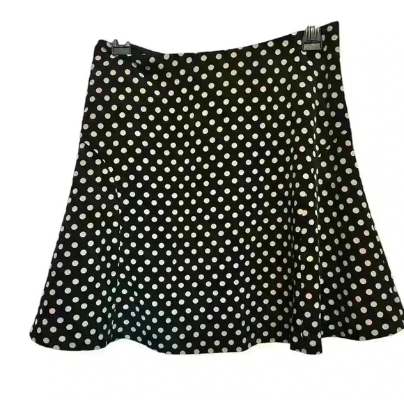 Outback Red black and tan polka dot flounce skirt with side zip, XS - Picture 2 of 5